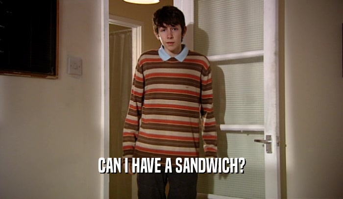CAN I HAVE A SANDWICH?  