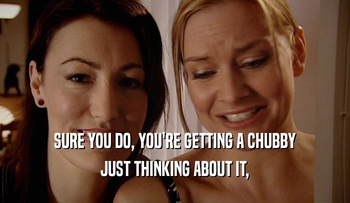SURE YOU DO, YOU'RE GETTING A CHUBBY JUST THINKING ABOUT IT, 