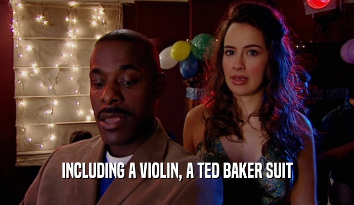 INCLUDING A VIOLIN, A TED BAKER SUIT  