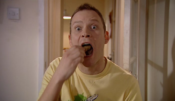 'MMM! DELICIOUS CUMBERLAND FINAL STRAW, DRIPPING IN ONION GRAVY.' 