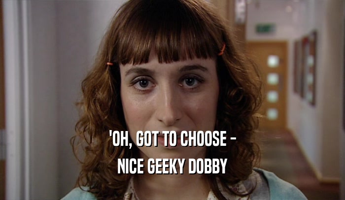 'OH, GOT TO CHOOSE - NICE GEEKY DOBBY 