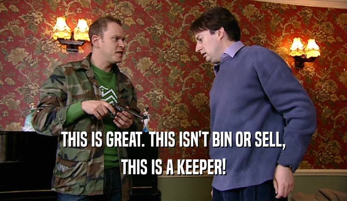 THIS IS GREAT. THIS ISN'T BIN OR SELL, THIS IS A KEEPER! 
