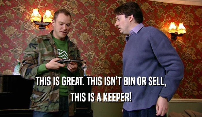 THIS IS GREAT. THIS ISN'T BIN OR SELL, THIS IS A KEEPER! 