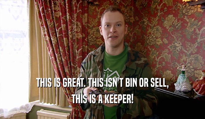 THIS IS GREAT. THIS ISN'T BIN OR SELL, THIS IS A KEEPER! 