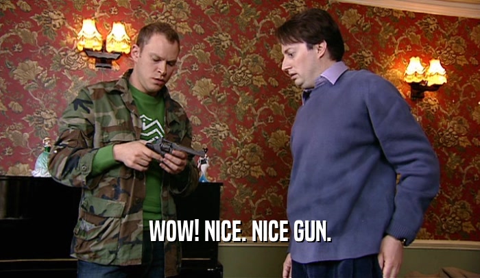 WOW! NICE. NICE GUN.  