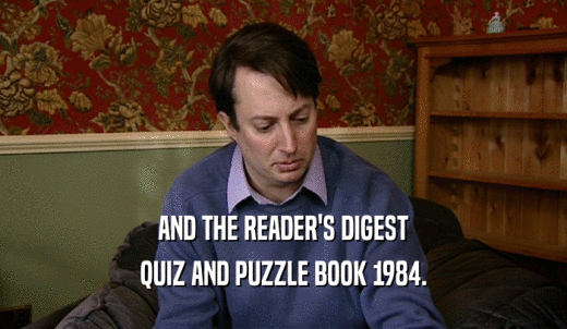 AND THE READER'S DIGEST QUIZ AND PUZZLE BOOK 1984. 