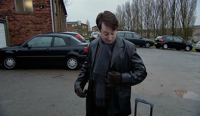 IT'S LEATHER, AND IT HAS LAPELS, SO I CAN WEAR IT TO WORK. 