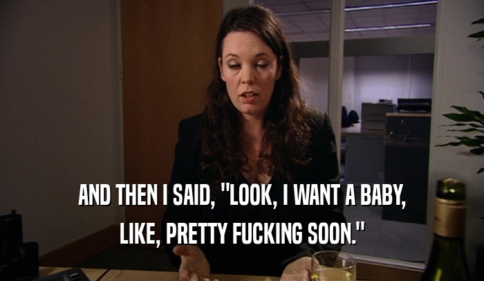 AND THEN I SAID, 