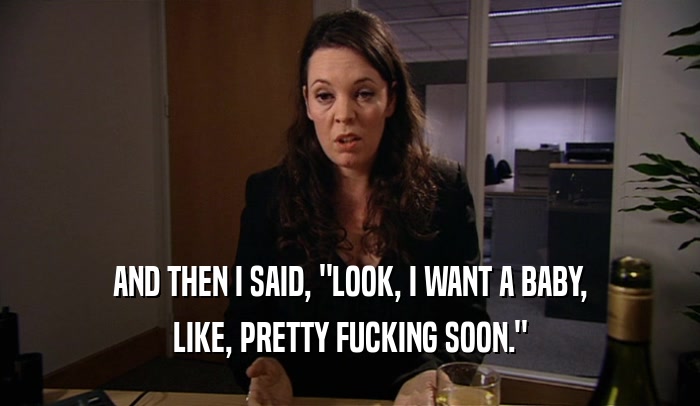 AND THEN I SAID, 