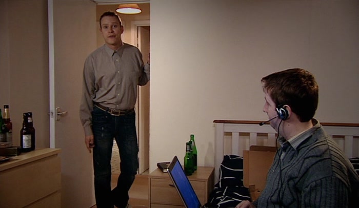 SO DON'T GO IN FOR A BIT, THE FLOOR'S STILL DRYING. 