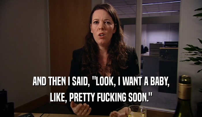 AND THEN I SAID, 