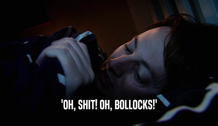 'OH, SHIT! OH, BOLLOCKS!'  