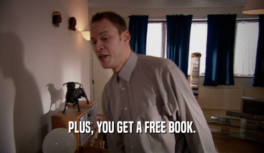PLUS, YOU GET A FREE BOOK.  