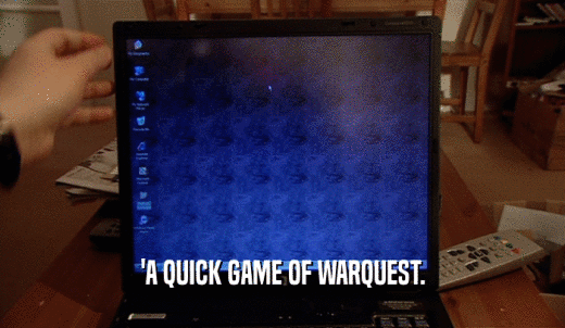 'A QUICK GAME OF WARQUEST.  