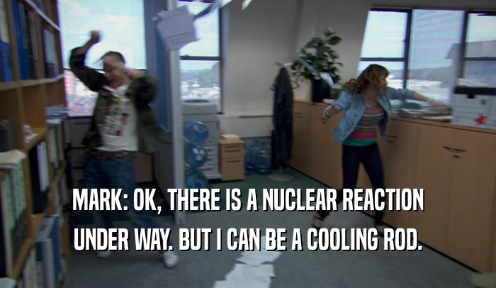 MARK: OK, THERE IS A NUCLEAR REACTION UNDER WAY. BUT I CAN BE A COOLING ROD. 