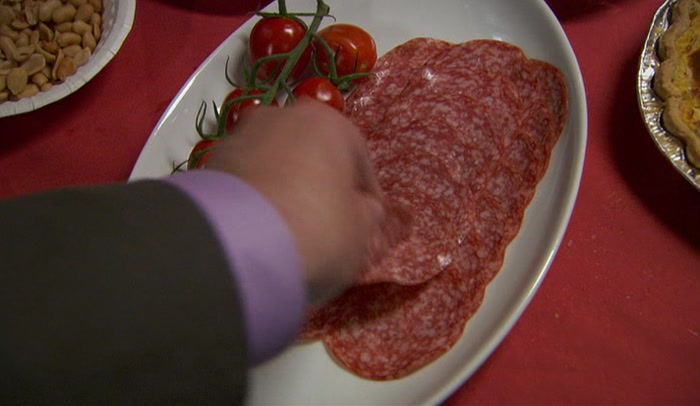 IF I CAN STUFF MY MOUTH WITH ENOUGH SALAMI, I WON'T BE ABLE TO ANSWER 