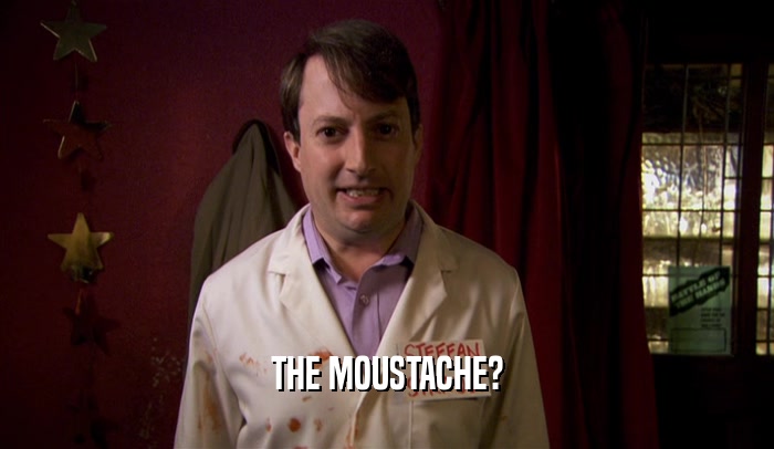 THE MOUSTACHE?  