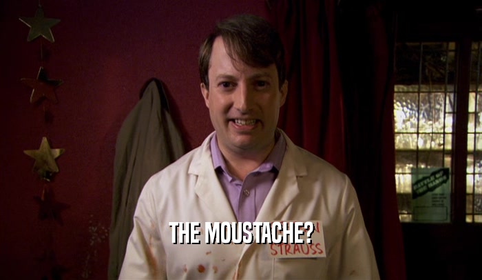 THE MOUSTACHE?  