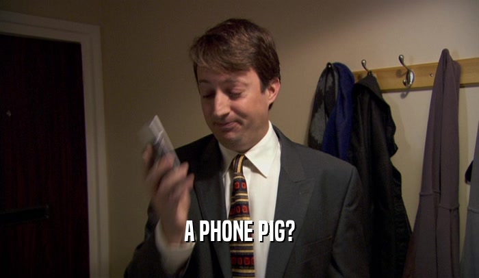 A PHONE PIG?
  