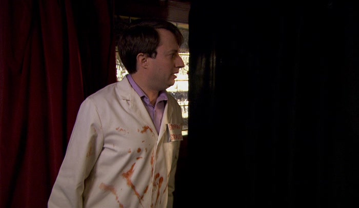 OR THROUGH THE KEYHOLE. HOW DO I LOOK? DO I LOOK ALL RIGHT? 