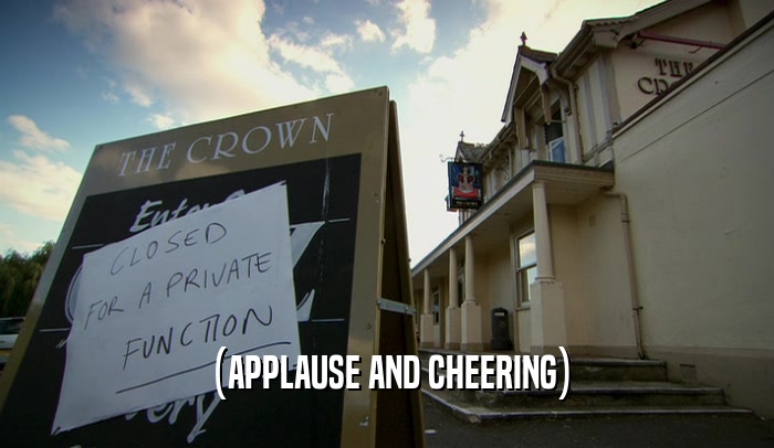 (APPLAUSE AND CHEERING)  