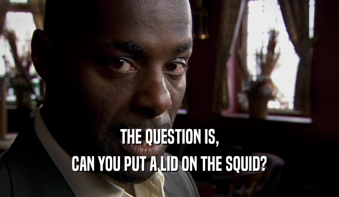 THE QUESTION IS, CAN YOU PUT A LID ON THE SQUID? 