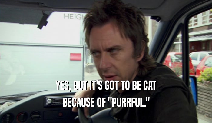 YES, BUT IT'S GOT TO BE CAT BECAUSE OF 