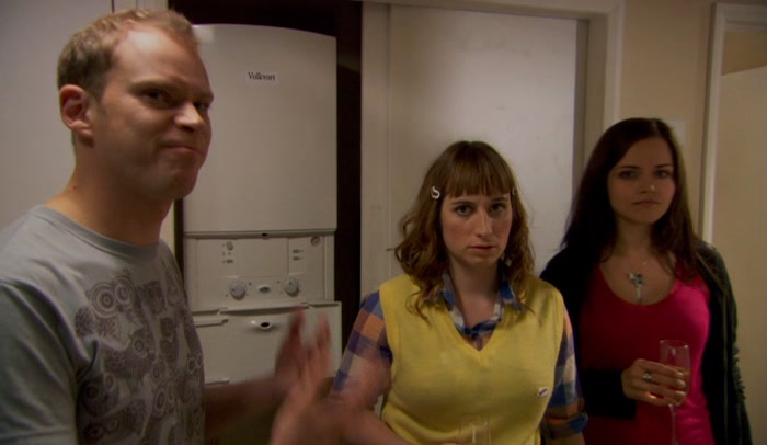 YOU JUST GO AND SHELTER. YOU FIND REFUGE OVER THERE. I'LL DEAL WITH THIS MANIAC. 