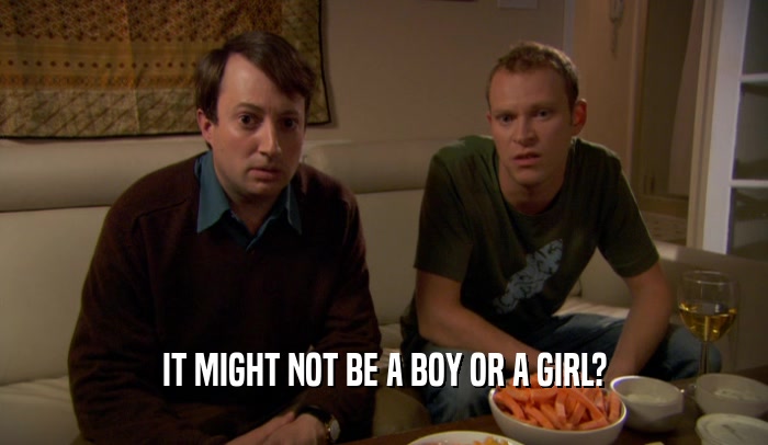 IT MIGHT NOT BE A BOY OR A GIRL?  