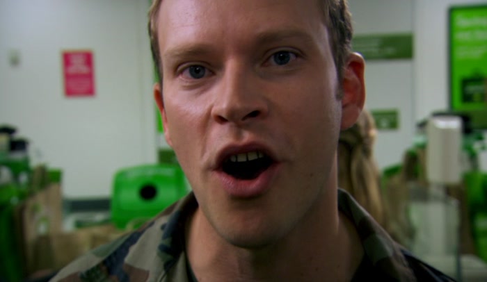 HE ACTUALLY THINKS HE HAS SUAVE SPERMATOZOA. 