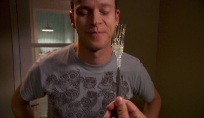 MARK: BET HE LEAVES THAT FOR ME TO WASH UP LATER. 