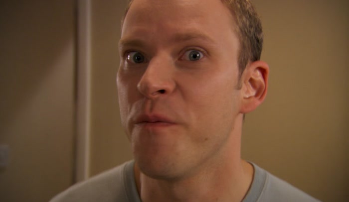 - (WHISPERS) FUCK! - (DOORBELL) 