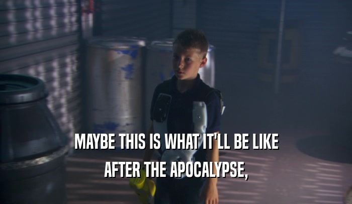 MAYBE THIS IS WHAT IT'LL BE LIKE AFTER THE APOCALYPSE, 