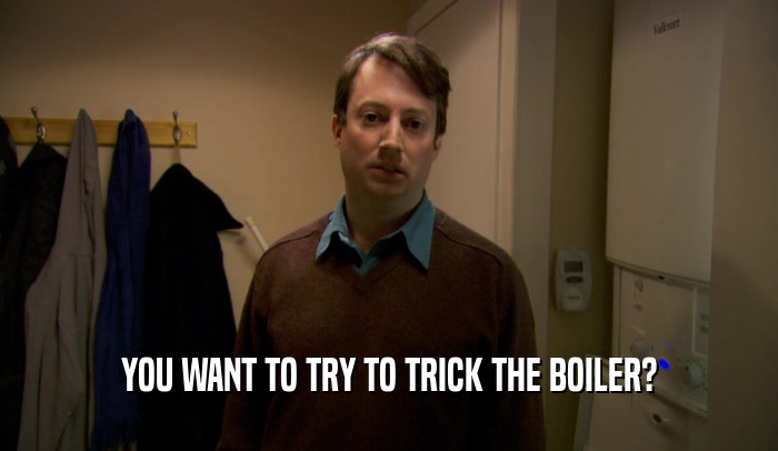 YOU WANT TO TRY TO TRICK THE BOILER?  