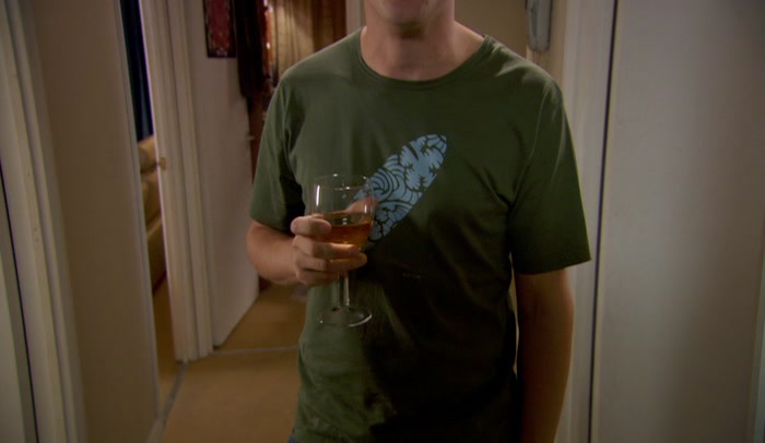 SOPHIE. THAT IS YOUR FIRST GLASS OF WINE, ISN'T IT? 