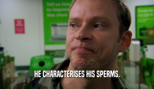 HE CHARACTERISES HIS SPERMS.  