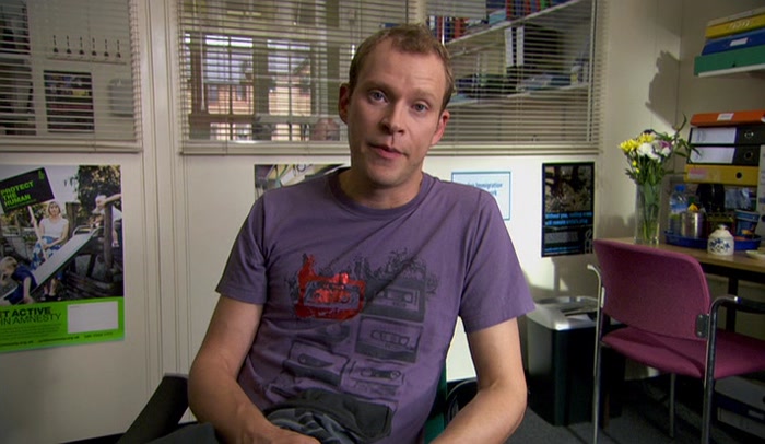 SO, AS I WAS SAYING, ER, I CAME IN HERE TO COLLECT ELENA, AND... YOU SAW ME. 