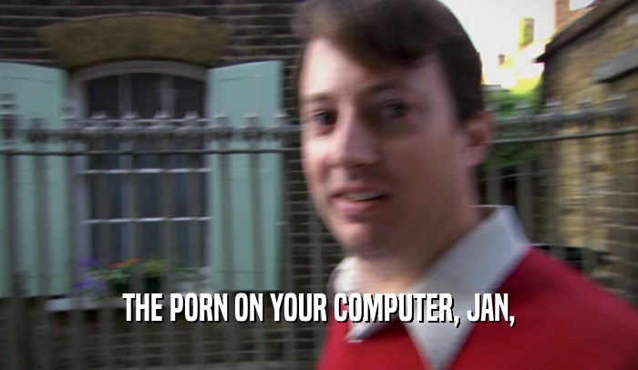 THE PORN ON YOUR COMPUTER, JAN,
  
