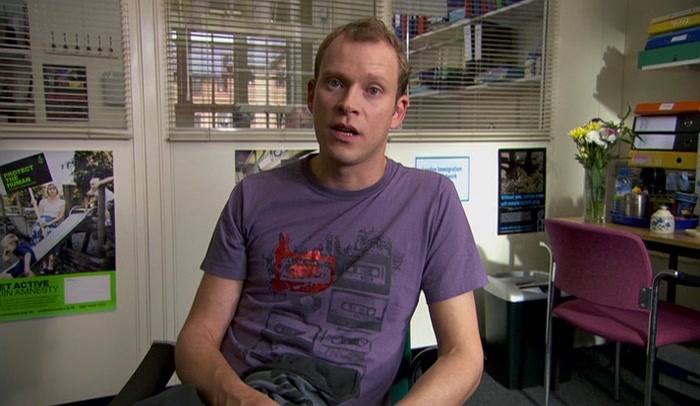 SO, AS I WAS SAYING, ER, I CAME IN HERE TO COLLECT ELENA, AND... YOU SAW ME. 
