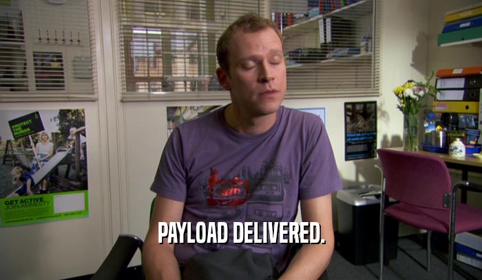 PAYLOAD DELIVERED.  