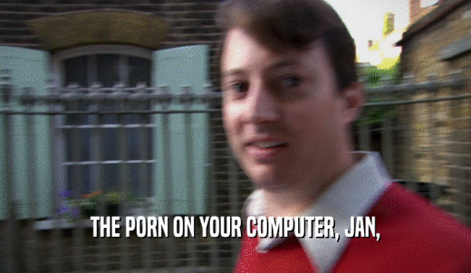 THE PORN ON YOUR COMPUTER, JAN,  