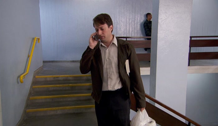 UH, SOMETHING'S JUST COME UP. YEAH, I'LL SEE YOU AT THE AIRPORT. 