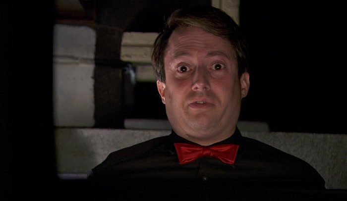 - (DOORBELL RINGS) - SHIT, WHO'S THAT? 