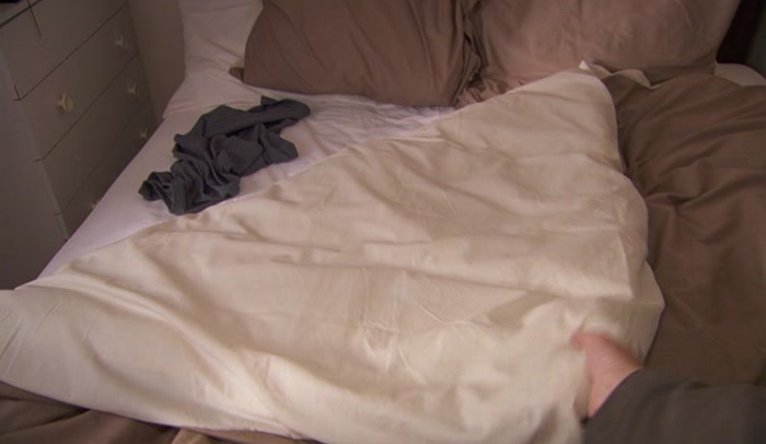 NO-ONE SHOULD SEE UNDER THE DUVET.  