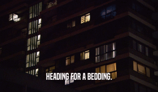 HEADING FOR A BEDDING.  