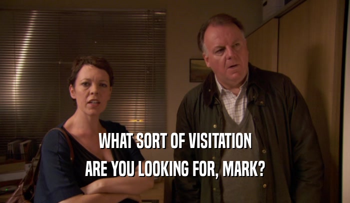 WHAT SORT OF VISITATION ARE YOU LOOKING FOR, MARK? 