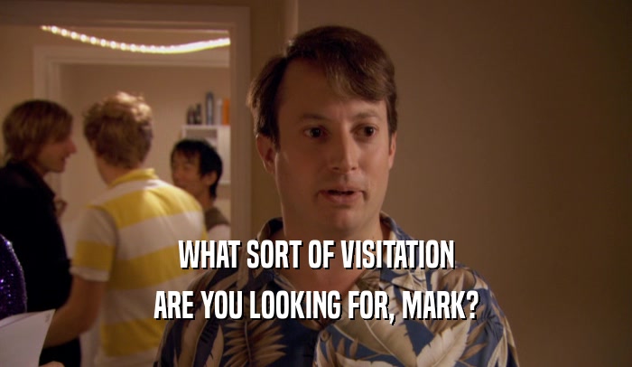 WHAT SORT OF VISITATION ARE YOU LOOKING FOR, MARK? 
