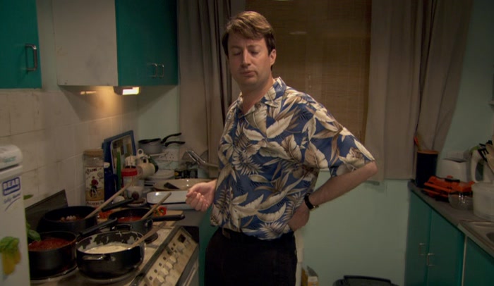 FIVE LASAGNES, MARK? LASAGNES CAN'T SAVE YOU. 