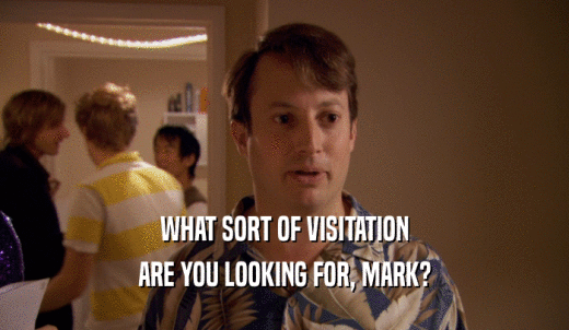 WHAT SORT OF VISITATION ARE YOU LOOKING FOR, MARK? 