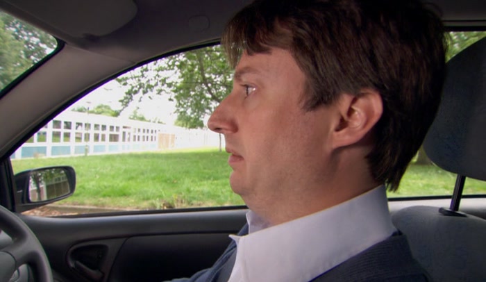 HE HASN'T EVEN TOLD ME WHICH PEDAL IS WHICH. 